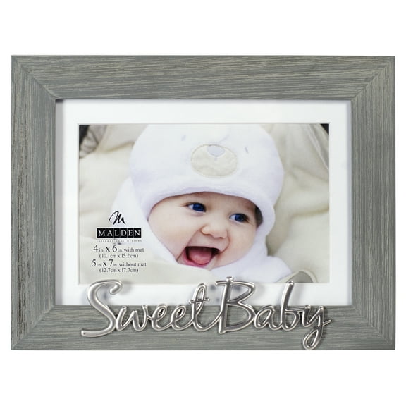 Malden 4" x 6" Wood Wall Mounted Frames, Gray