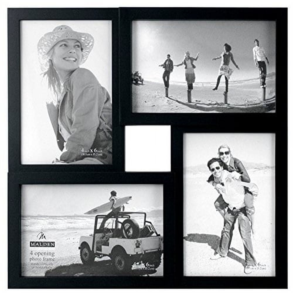 MCS 4x6 inch Format Frame Collage 6 openings Black (47677)