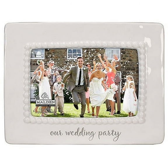 Malden 4x6 Ceramic Our Wedding Frame
