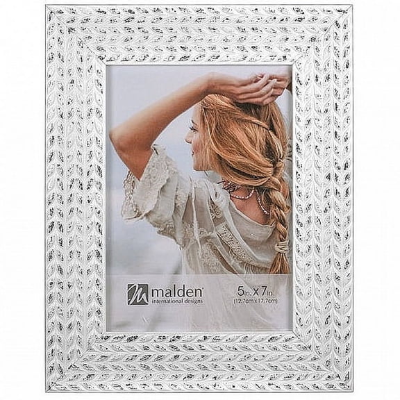 Malden 5x7 White Wheat Frame