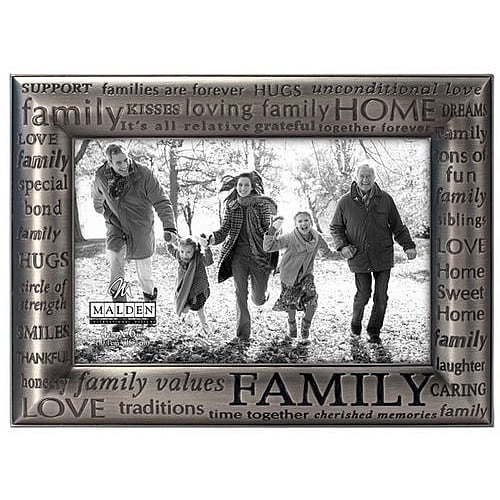 Malden Family Expressions Modern Pewter Frame - 4x6