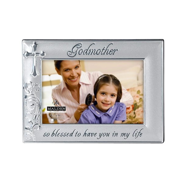 Malden Godmother with Cross Picture Frame