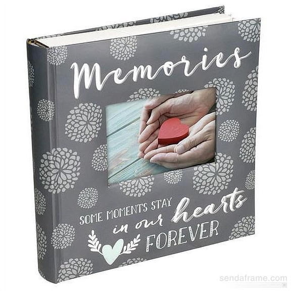 Malden - Memories Gray Photo Album, Holds 160 4x6 Photos with Writing Space