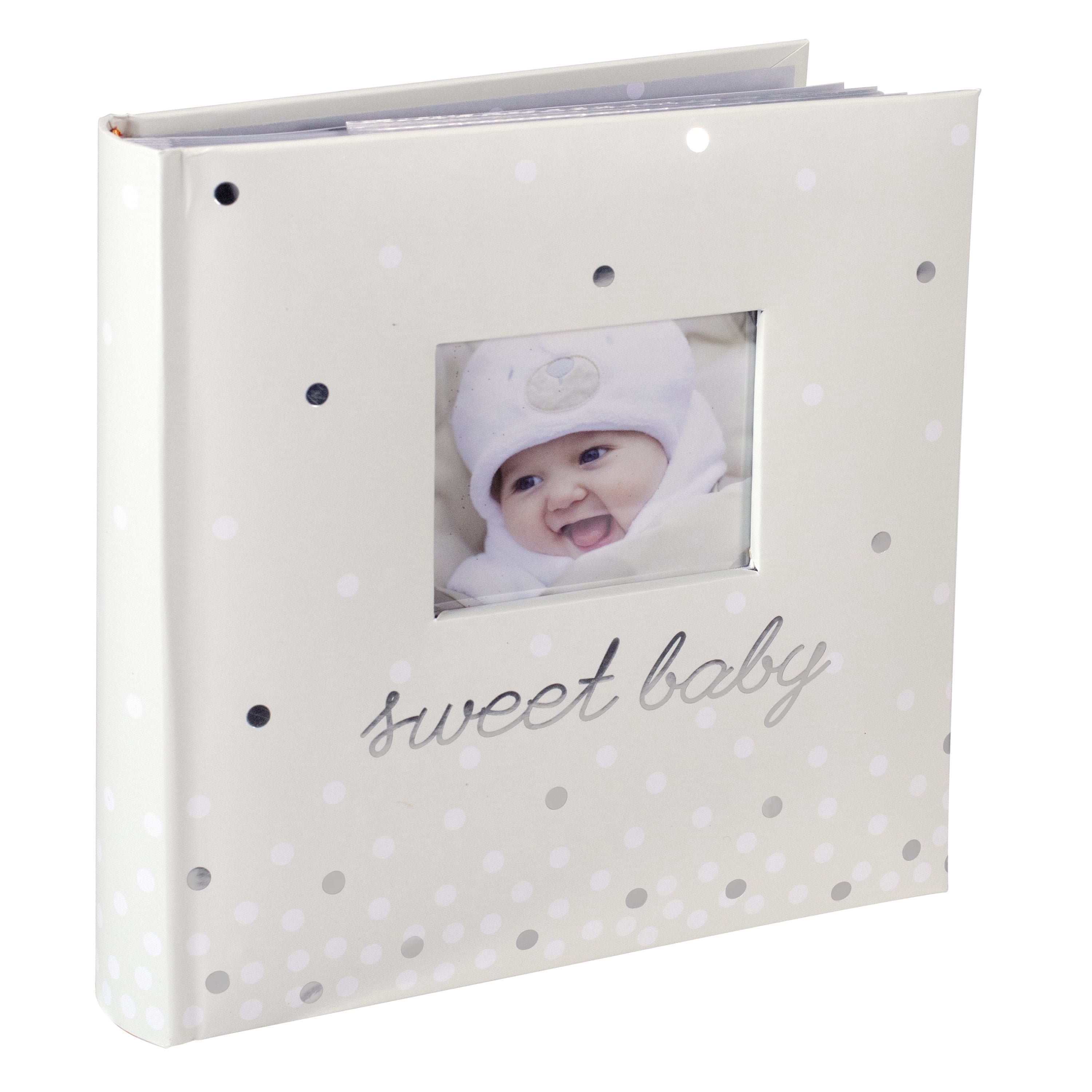 Malden 4" x 6" Baby Family Photo White Album 160 Photos with Writing Space