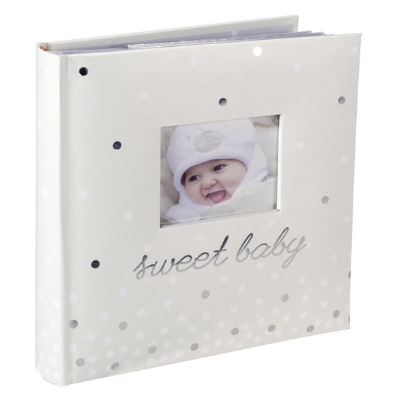 Malden 4" x 6" Baby Family Photo White Album 160 Photos with Writing Space