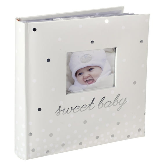 Malden 4" x 6" Baby Family Photo White Album 160 Photos with Writing Space