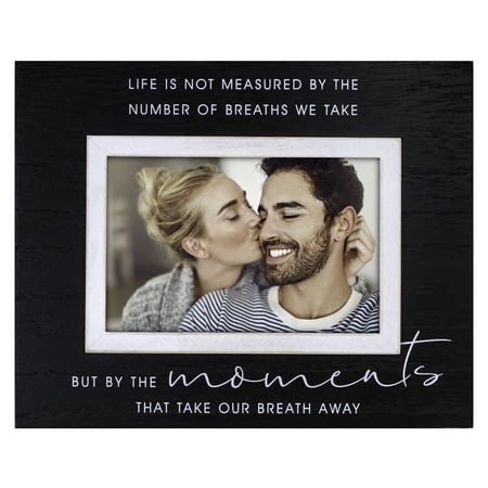 Malden International Designs 4x6 Black MDF Wood Frame Raised