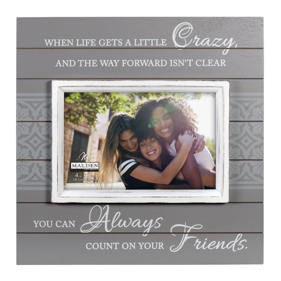 Malden International Designs 4x6 Friends Sunwashed Woods Picture Frame