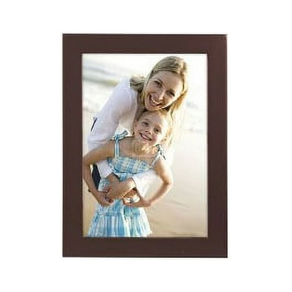 Malden International Designs Dark Walnut Concept Wood Picture Frame, 3x5, Walnut