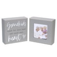 thumbnail image 1 of Malden International Designs Grandkids 2 Piece 5x5 Block Stories Gray Sign And 3x3 Picture Frame Gift Set, 1 of 1