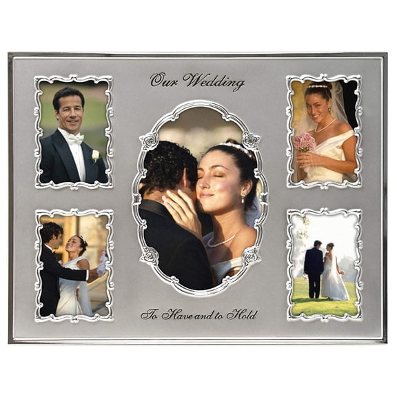 Malden International Designs Our Wedding Picture Frame | 1- 4x6 | 4 - 3.5x5
