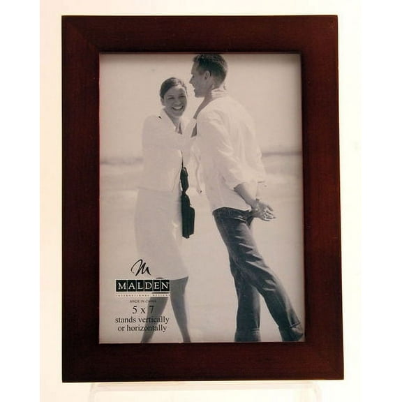 Malden Linear Dark Walnut 5x7 Frame