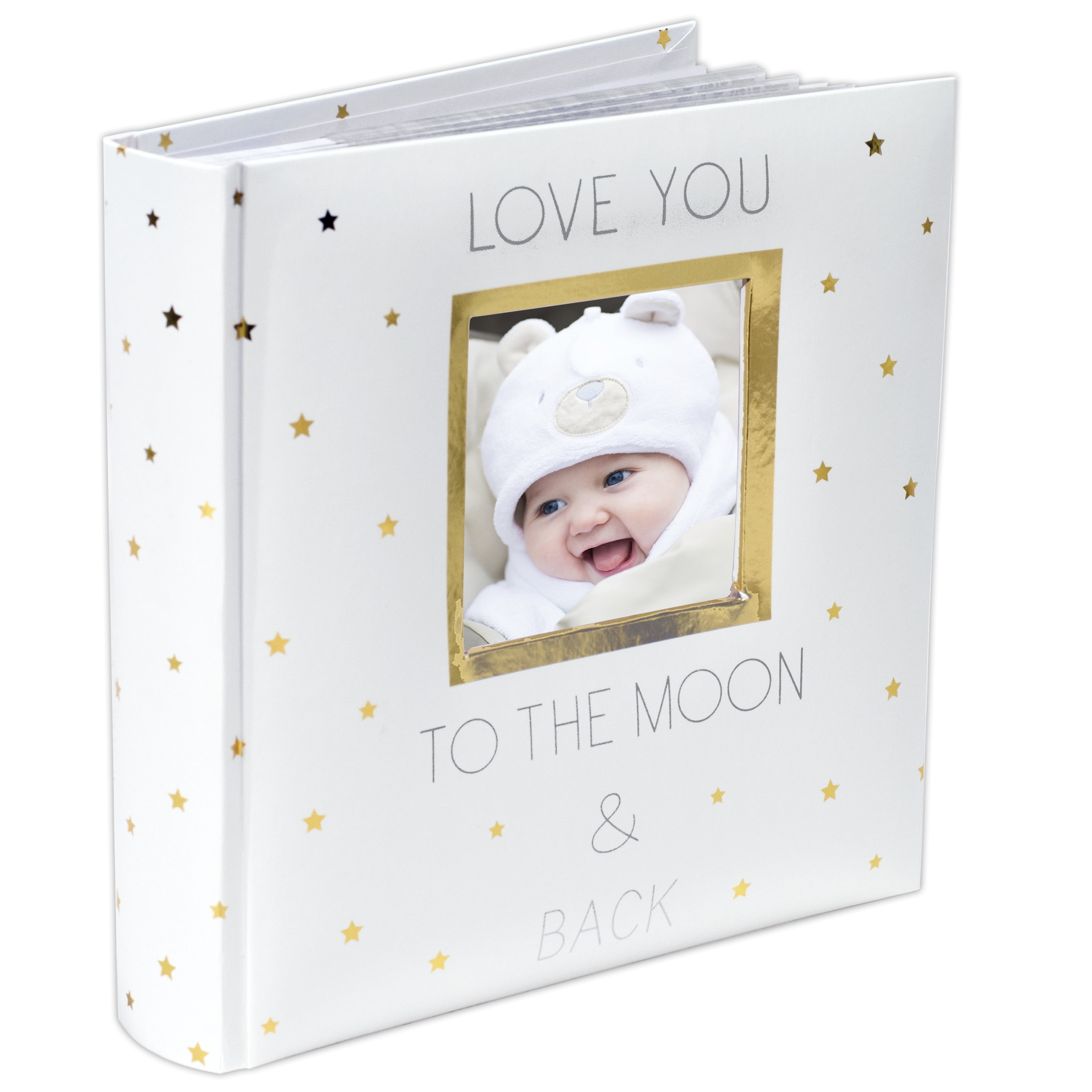  Little Growers Baby Memory Book WITH Keepsake Box, Baby  Milestone Stickers AND Baby Footprint Kit - First 5 Years New Baby Scrapbook  AND Photo Album, 5 Baby Shower Gifts in