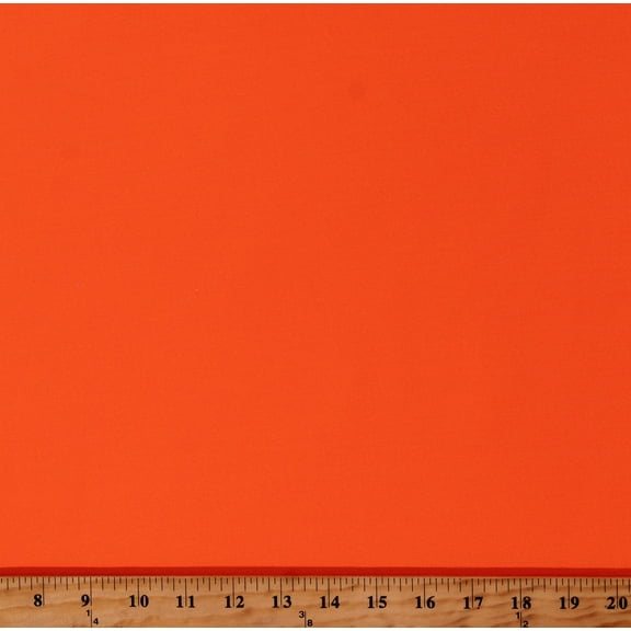 Malden(R) Powerstretch Fleece - Blaze Orange Bright Hunter's 60" Wide Micropoly Spandex Single-Face Fleece Fabric by the Yard (7810)