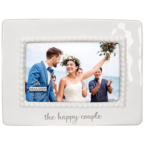 Malden "the happy couple" Ceramic Beaded Wedding Frame