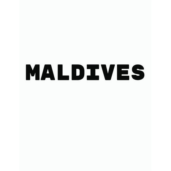 Maldives: Black and White Decorative Book to Stack Together on Coffee Tables, Bookshelves and Interior Design - Add Bookish Charm Decor to Your Home - Stack Deco Books together to create Your unique F
