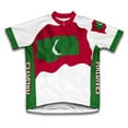 thumbnail image 1 of Maldives Flag Short Sleeve Cycling Jersey  for Men - Size S, 1 of 3