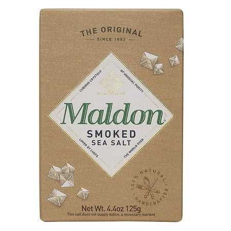 Maldon Smoked Sea Salt, Flaky Crystals, 4.4-Ounce Boxes (Pack of 4)