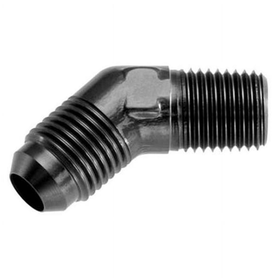 Male -10 AN to 0.5 in. NPT Male Adapter, Black