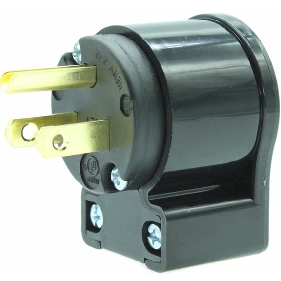 Male 90 Degree Extension Cord Replacement Ends 15 Amp Power Angled Plug Repair