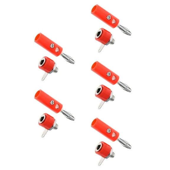 Male And Female 4mm Banana Plug Male Insert Connector Banana Pin for Electronics Equipment Electrical Testing