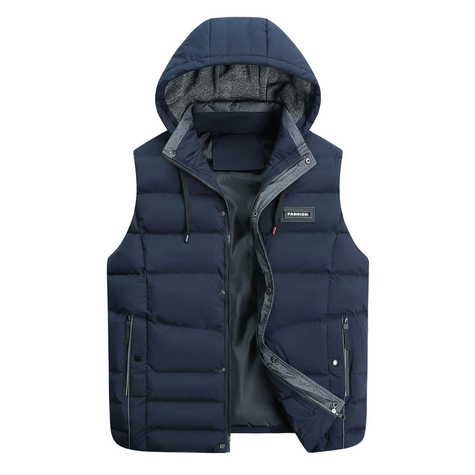 New Men's Thick Puffy Puffer Sleeveless Jacket Winter Thick Vest Quilted  Jacket