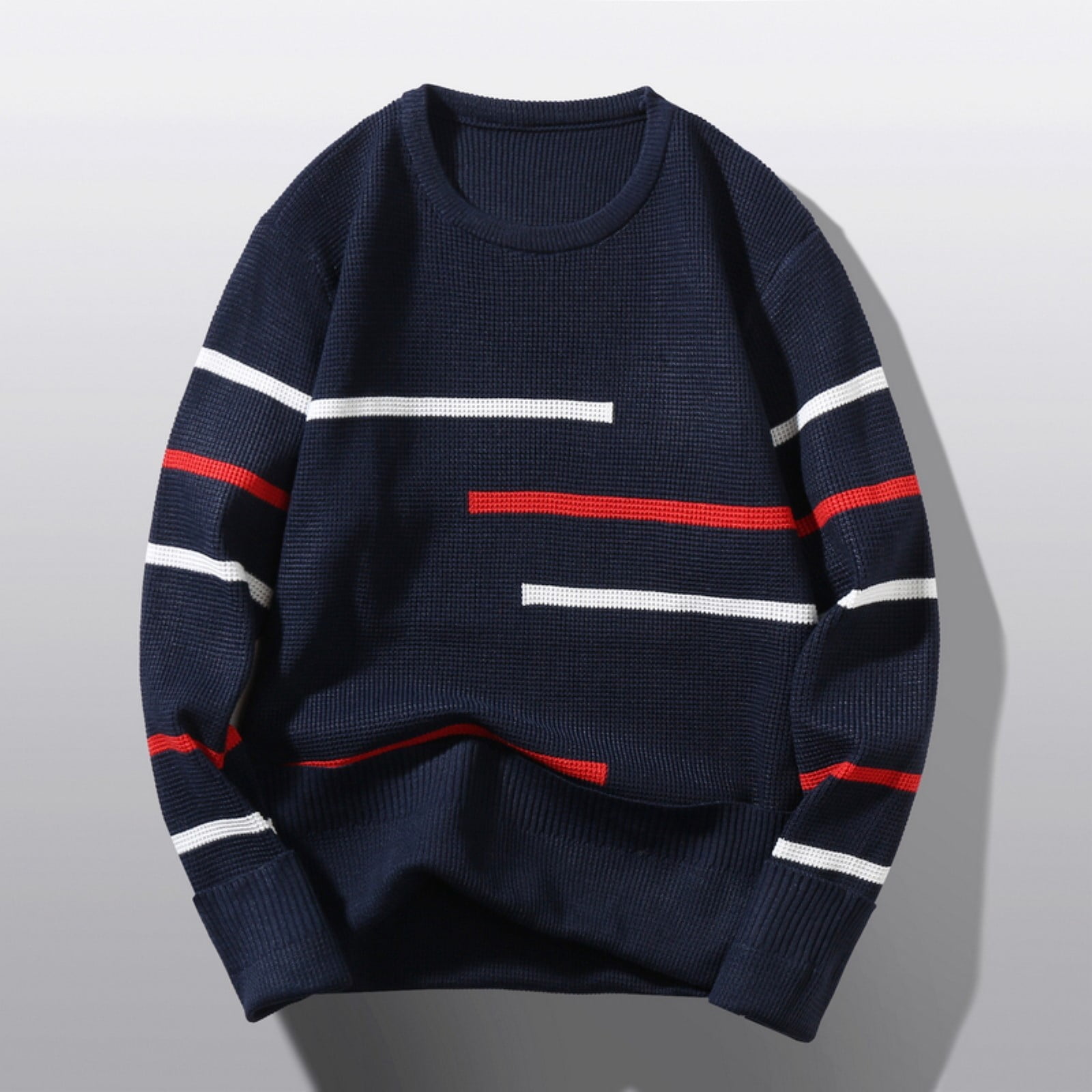 Male Autumn And Winter Wool Sweater Round Neck Pullover Bottoming Shirt