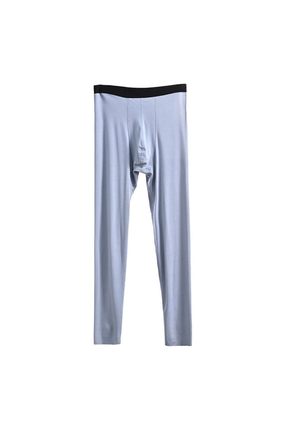 Male Autumn And Winter Seamless Two In One Underwear Silk Male Leggings Puffed German Velvet Warm Pants Autumn Pants Men Underwear for Cold Weather Men Mens Thermal Pants Cold Weather Mens Thermal