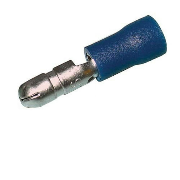 Male Bullet Connectors Vinyl Insulated .156 16-14 AWG (Blue) - 50PK