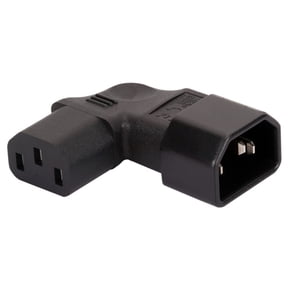 Male C14 to 90 Degree Right Angled IEC320 Female C13/C5/C7 Power Extension Adapter Socket Plug Converter Adaptor