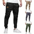 thumbnail image 1 of Male Cargo Pants Men's Outdoor Work Pants Mens Joggers Pants Regular Fit Casual Pants Men's Hiking Pants Cargo Pants Sweatpants for Men Streetwear, 1 of 4