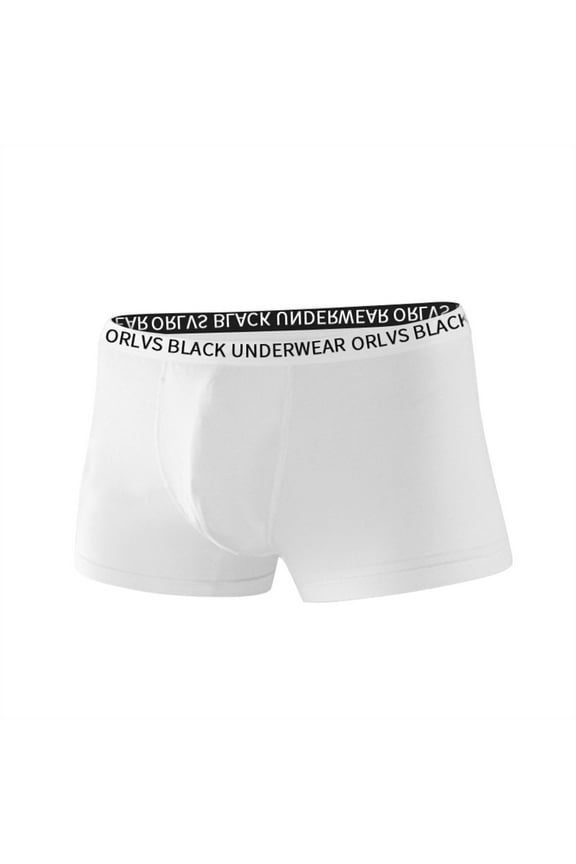 Male Casual Breathable Underwear Pant Belt Print Knickers Comfortable Boxer