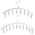 thumbnail image 1 of HONMEET 2Pcs Underwear Hanger Stainless Steel Drying Socks for Closet Baseball Hats Socks Underwear Travel, 1 of 8
