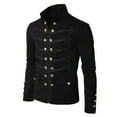 thumbnail image 1 of Male Coat Jacket Gothic Embroider Button Coat Party Outwear, 1 of 2