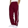 thumbnail image 1 of Male Color Block Sweatpants Tether Large Size Pant Loose Autumn And Winter Sports Patchwork Trousers, 1 of 4