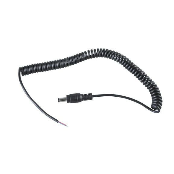 Male DC5525 to Open End Extension Cord 2 Pin Pigtail Power Cable Line Support 60W Charging for DIY Electronics Black
