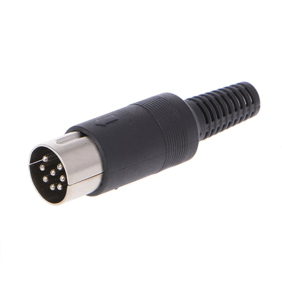 Male DIN Plug Socket Connector 3/4/5/6/7/8 PIN Chassis Cable Mount