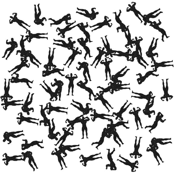 Male Dancers Confetti Black Glitter, Strippers Paper Scatter, Fiesta Theme, Bachelorette Party Table Decorations Confetti, 120pcs