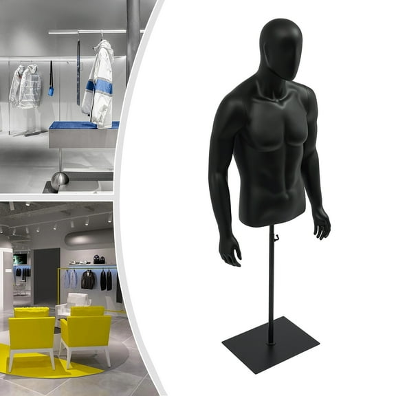 Male Dress Form Display Metal Stand Dress Form Adjustable Height Clothing Form Clothing Store Exhibition Tailor