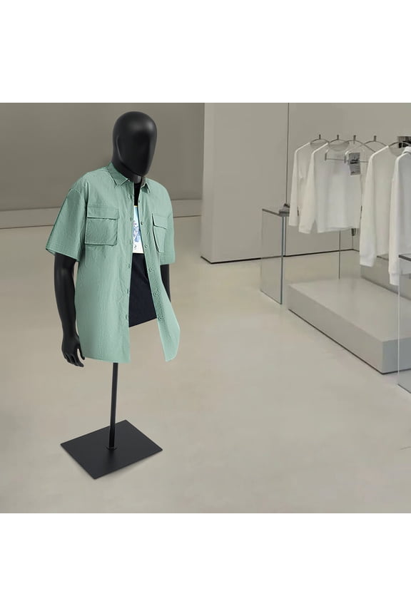 Male Dress Form Display, Metal Stand Dress Form, Adjustable Height Clothing Form