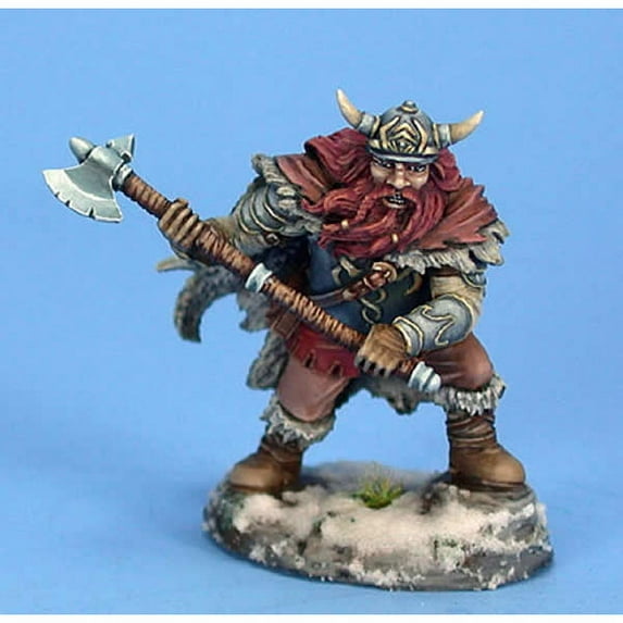 Male Dwarvin Fighter With Axe Visions In Fantasy Dark Sword Miniatures