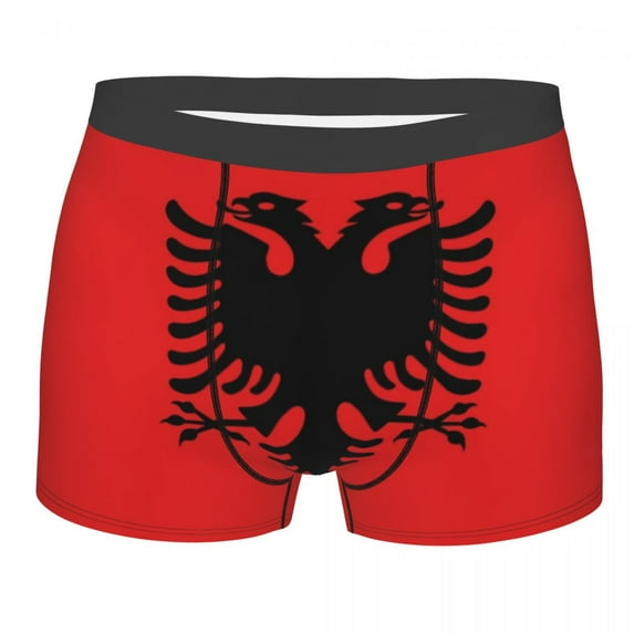 Male Fashion Albania Flag Underwear Albanian Pride Boxer Briefs Breathbale Shorts Panties Underpants