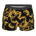thumbnail image 1 of Male Fashion Luxury Golden Baroque Floral Underwear European Victorian Art Boxer Briefs Soft Shorts Panties Underpants, 1 of 7