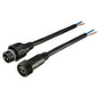 thumbnail image 1 of Unique Bargains Male Female 13AWG 2P Waterproof Connector Cable Wire Black for LED Strips Light 15.7" Length, 1 of 5