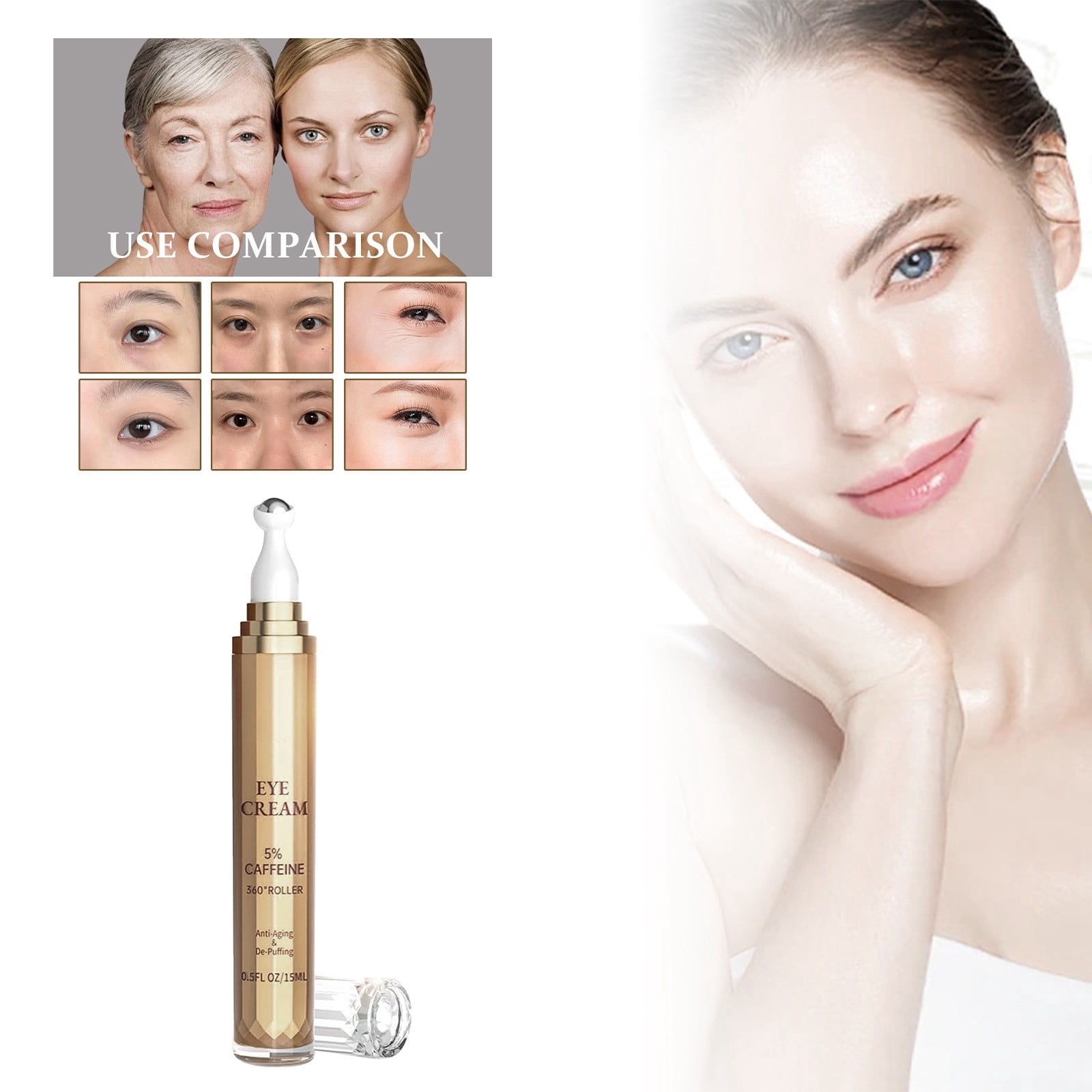 Male and Female Eye 5 Eye Aging Reducing Dark Puffiness Fine Lines 360