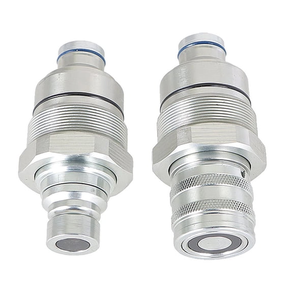 Male & Female Flat Face Coupler Kit 1/2" ISO 16028, for Bobcat S450-S770 T450 Skid Steer Loader Parts 7246802,7246799