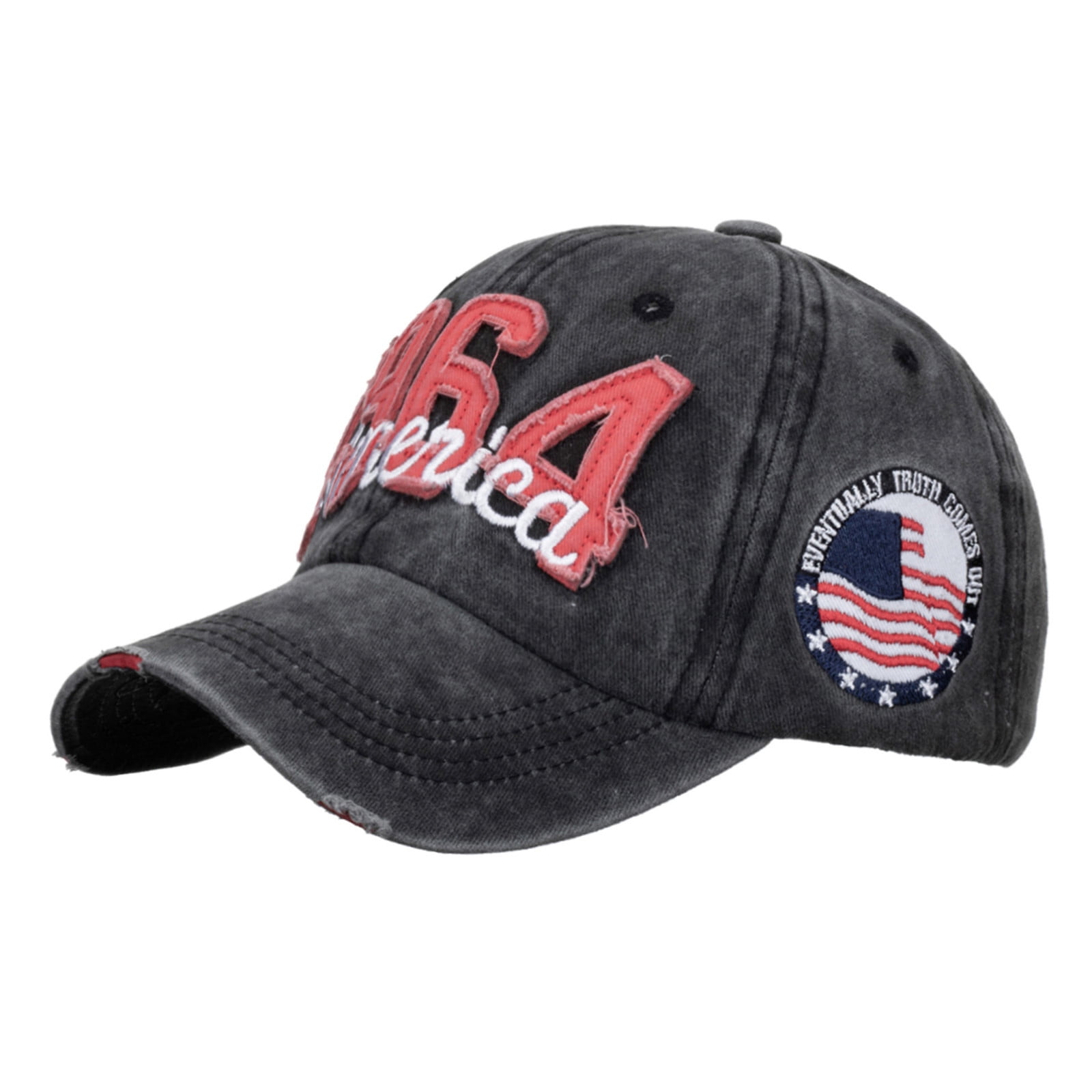 Male Female Neutral Summer Independence Day Embroidery Baseball Caps