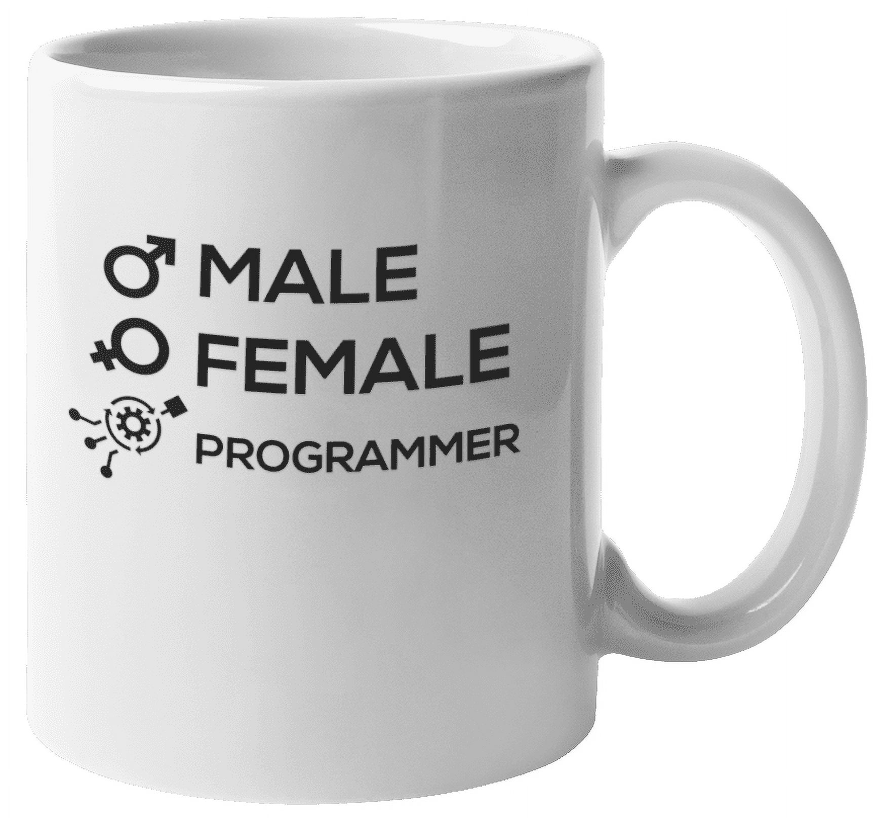 Programming Tea Cups Male Female Programmer Programming Coffee & Tea Mug for Souvenir (11oz ...