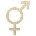 thumbnail image 1 of Male and Female Sign Intersex Androgynous Hermaphrodite Gender Symbol Wood Shape Unfinished Piece Cutout Craft DIY Projects - 6.25 Inch Size - 1/8 Inch Thick, 1 of 7