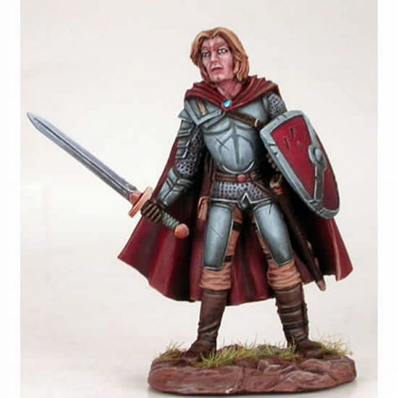 Male Fighter With Sword And Shield Miniature Easley Masterworks Dark Sword Miniatures